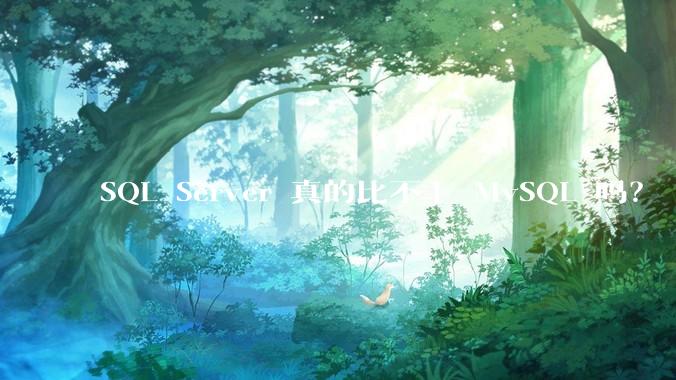 SQL Server 真的比不上 MySQL 吗？