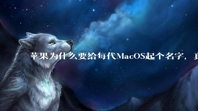 苹果为什么要给每代MacOS起个名字，真以为人们记得住分得清吗？